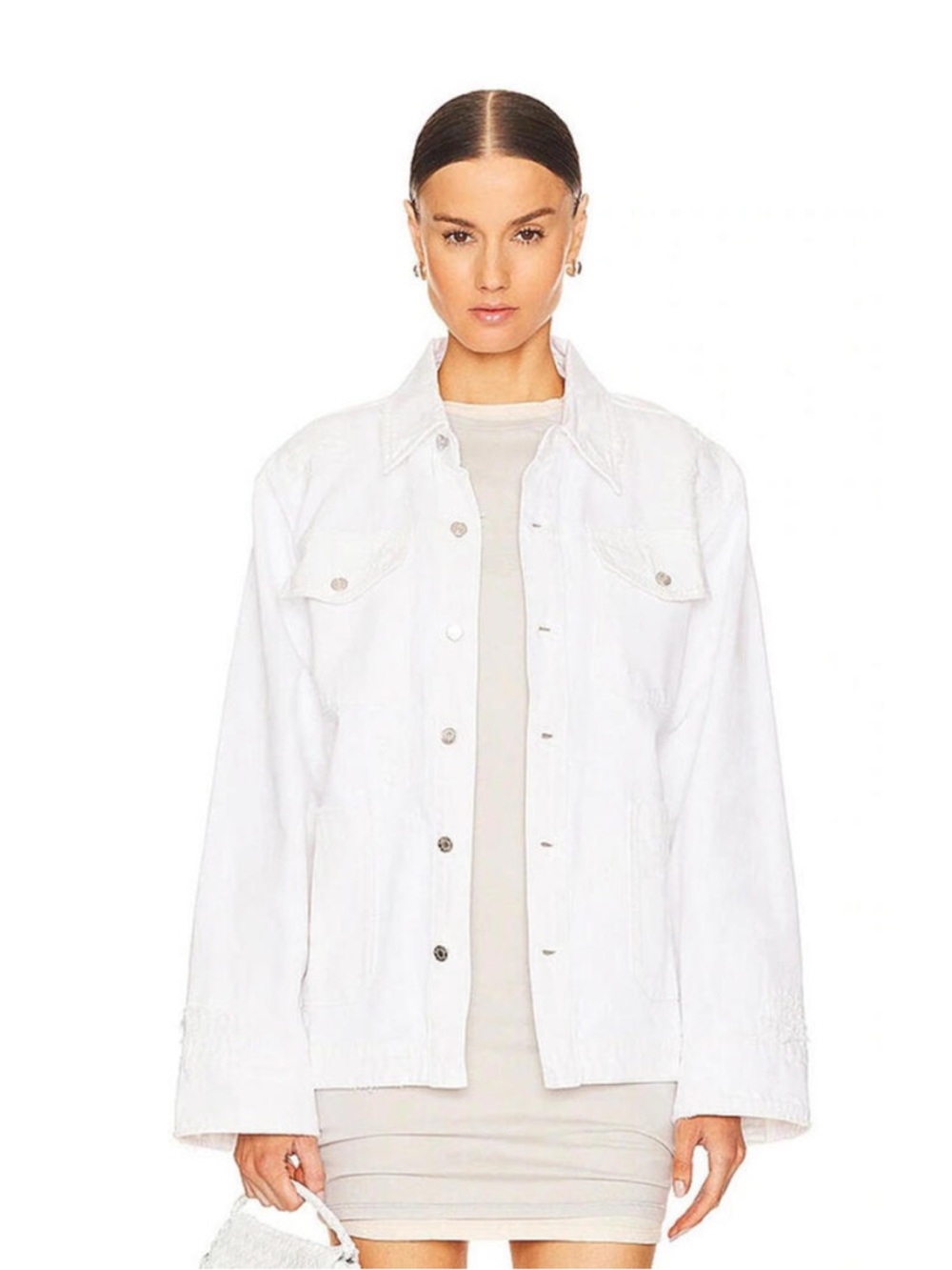 GRLFRIEND white jean jacket